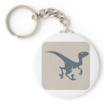 Velociraptor Icon Key Chain