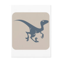 Velociraptor Icon Post Cards