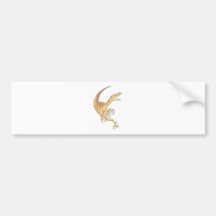 Velociraptor in Action Bumper Stickers