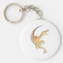 Velociraptor in Action Key Chains