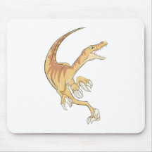 Velociraptor in Action Mousepads