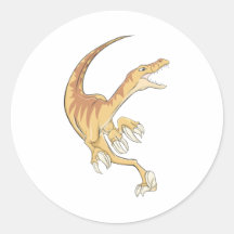 Velociraptor in Action Sticker