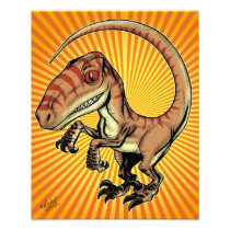 Velociraptor Raptor Dinosaur by Marco D Carillo Photographic Print