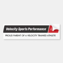 Velocity Proud Parent Bumper Sticker