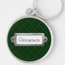 Velvet Diamonds (green) (Wedding) Key Chains