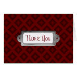 Velvet Diamonds (Red) (Thank You) Card