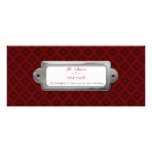 Velvet Diamonds (Red) (Wedding) Personalized Invite