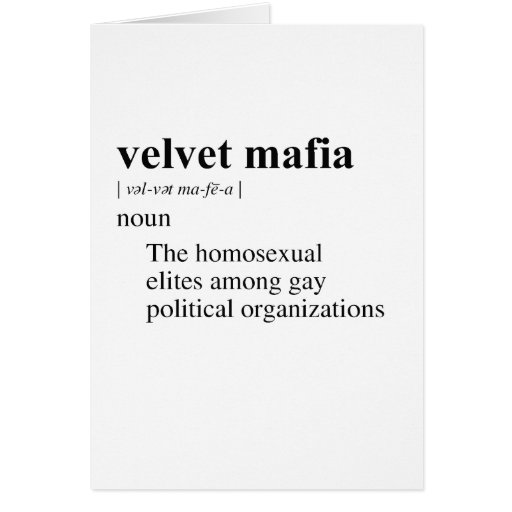 VELVET MAFIA GREETING CARD