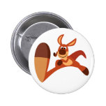 "Venant ! !" Insigne mignon de bouton de kangourou Pin's