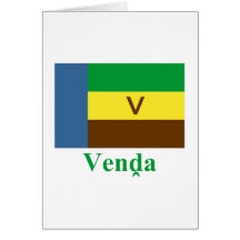 Venda Flag with Name in Venda Card