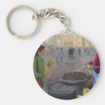 Vendeur de châtaignes porte-clé