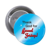 Vendredi décontracté (bouton) badges avec agrafe