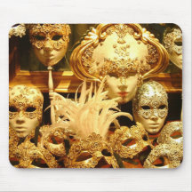 Venetian Carnival Masks Mousepad