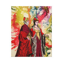 Venetian Doge and Dogeressa by Michael Moffa Stretched Canvas Prints