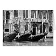 Venetian Gondolas Card