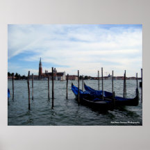 Venetian Gondolas Poster