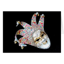 Venetian Jester Card