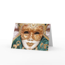 Venetian Mask Card