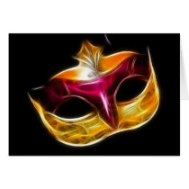 venetian mask greeting cards