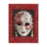 Venetian Mask Postcards
