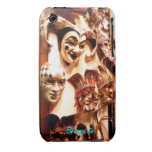 Venetian Masks iPhone 3 Case-Mate Cases