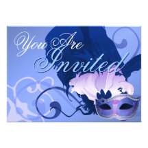 Venetian Masquerade Mask Invitation