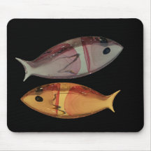Venetian Murano Glass Fish Mouse Pads