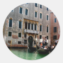 Venetian Traffic Round Stickers