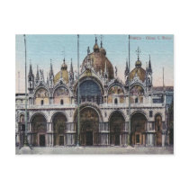 Venezia Chiesa San Marco Vintage Postcard
