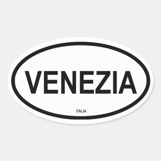 VENEZIA OVAL STICKER