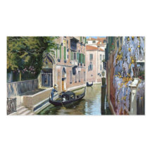 Venezia Venise Italie, affiche vintage de voyage Modèles De Cartes De Visite