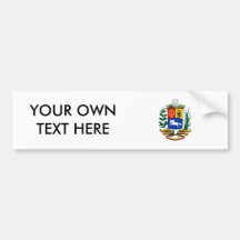 Venezuela Coat of Arms Bumper Sticker