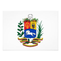 Venezuela Coat of Arms Custom Invitation