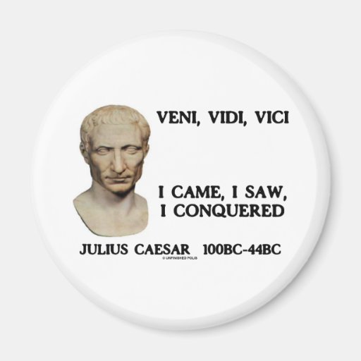 Veni, Vidi, Vici - I Came, I Saw, I Conquered Magnets
