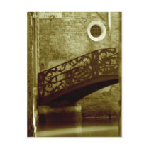 Venice bridge post card