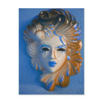 Venice Carnival Mask Post Card