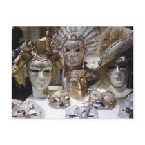 Venice Carnival Masks Post Cards