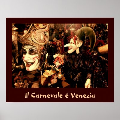 Venice Carnival Poster by moonrisings