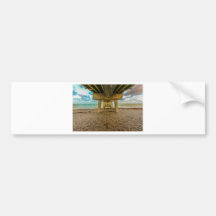 Venice Florida Fishing Pier next to Sharky's Bumper Sticker