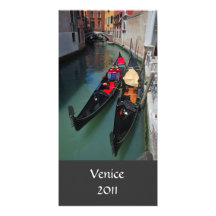 Venice Gondolas Photo Card