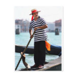 VENICE GONDOLIER WITH HIS HAT postcards