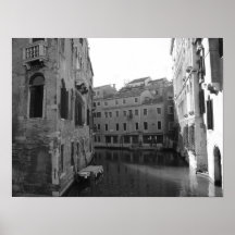 venice in black and white posters