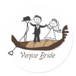 Venice Italy Bride stickers
