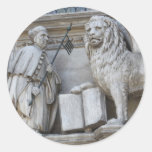 Venice Lion Round Sticker
