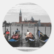Venice Round Sticker