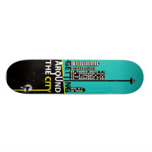 Venir à bout la ville plateaux de skateboards
