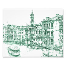 Venise en encre verte photographies