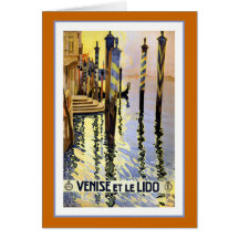 "Venise et le Lido" Vintage Travel Poster Cards