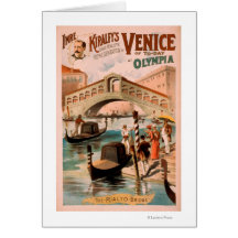 Venise, jeune mariée de la mer aux gondoles 2 d'Ol Cartes