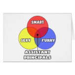 Venn Diagram .. Assitant Principals Greeting Card